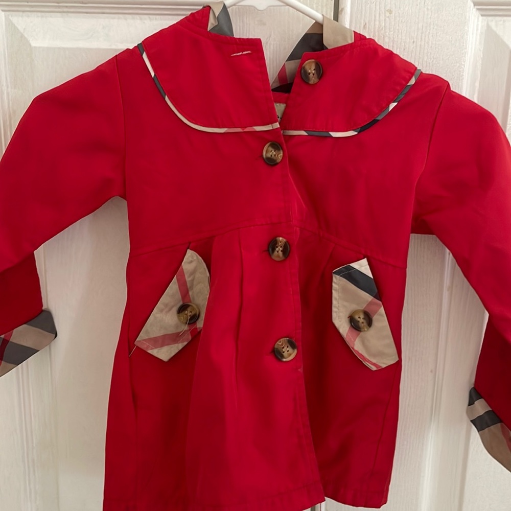Burberry jacket size girls large